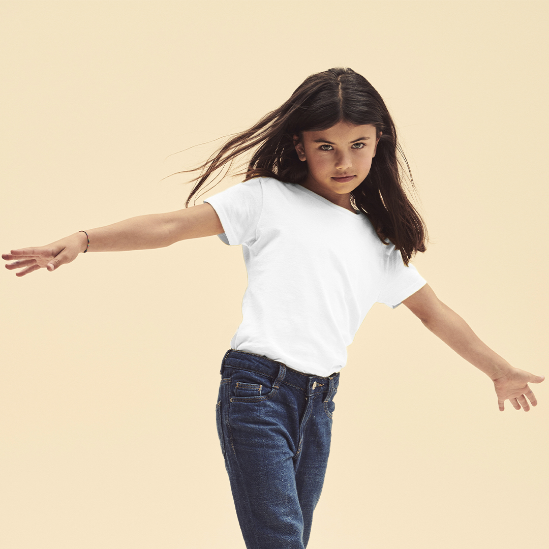 Kinder Weiß T-Shirt Iconic