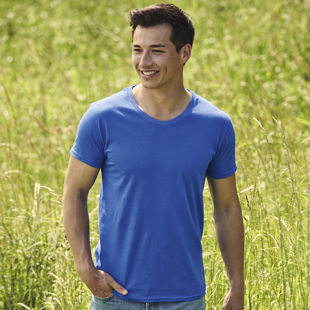 Erwachsene Farbe T-Shirt Iconic V-Neck