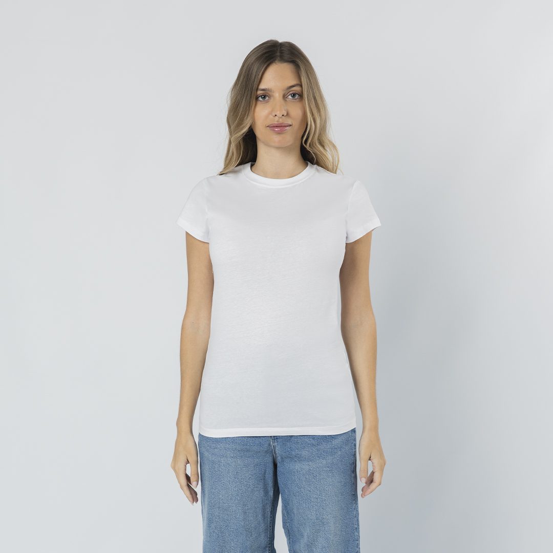 Erwachsene Frauen Weiß T-Shirt Seiyo