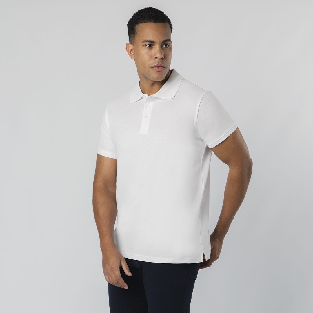 Erwachsene Weiß Polo-Shirt Chaplin