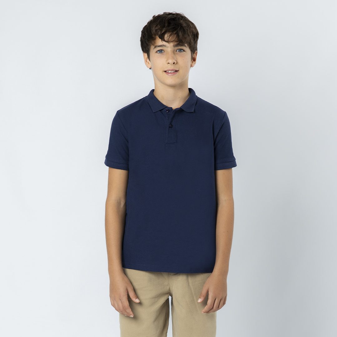 Kinder Farbe Polo-Shirt Charles