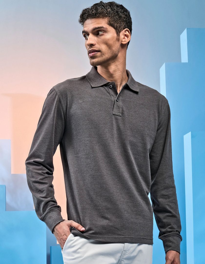 Asquith & Fox Men´s Classic Fit Long Sleeved Polo
