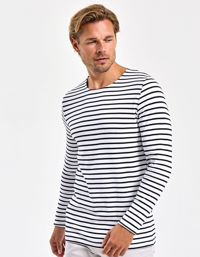 Asquith & Fox Men´s Marinière Coastal Long Sleeve Tee