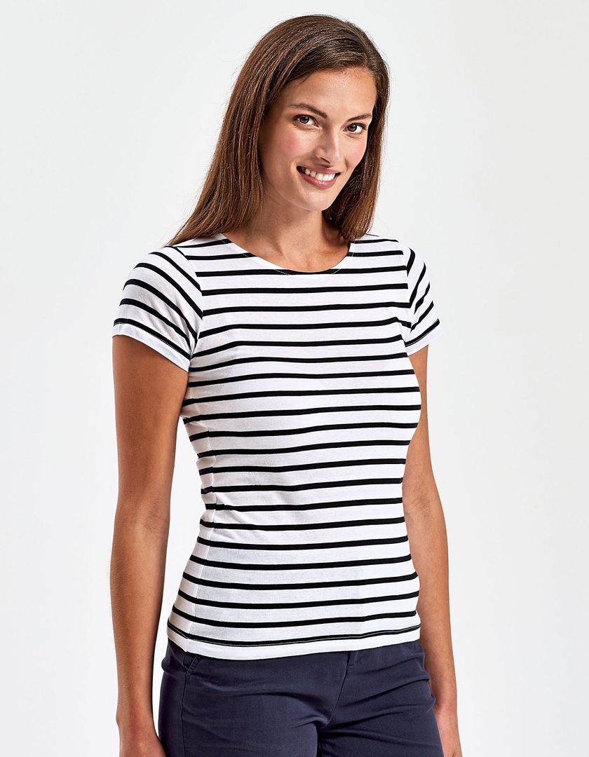 Asquith & Fox Women´s Marinière Coastal Short Sleeve Tee