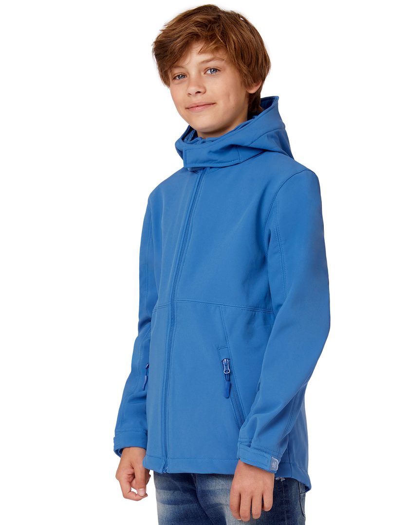 B&C COLLECTION Kids´ Hooded Softshell Jacket