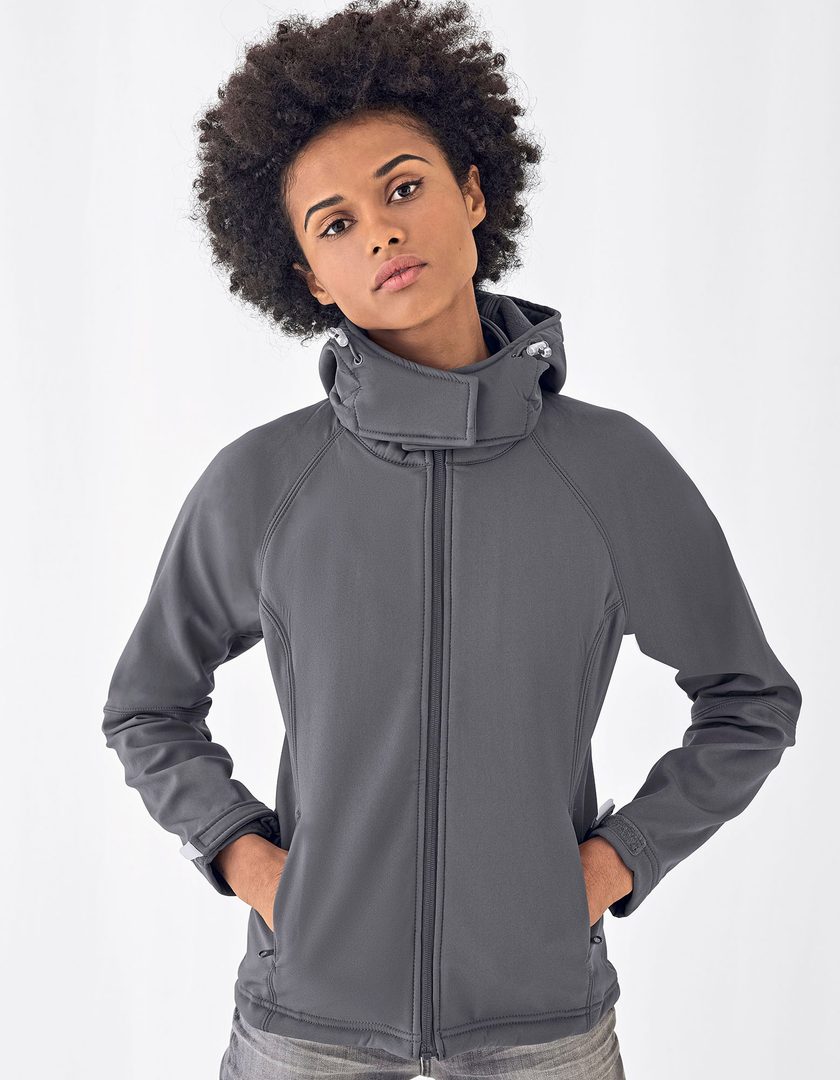 B&C COLLECTION Women´s Hooded Softshell