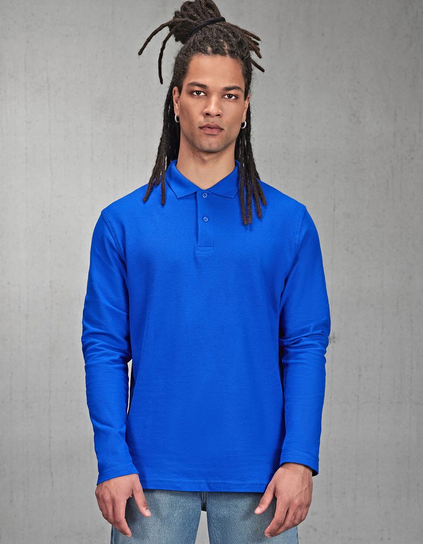 B&C BE INSPIRED Men´s Long Sleeve Polo ID.001