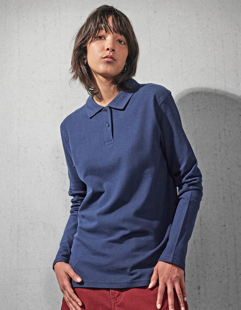 B&C BE INSPIRED Women´s Long Sleeve Polo ID.001