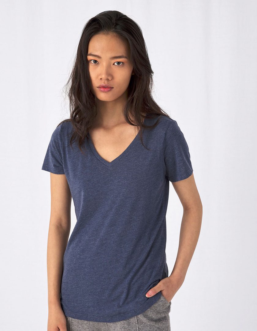 B&C BE INSPIRED Women´s V-Neck Triblend T-Shirt