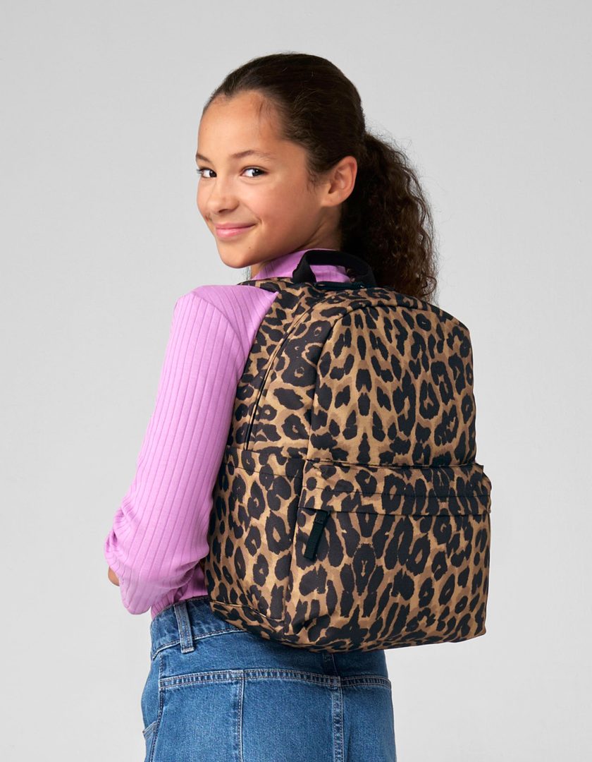 BagBase Leopard Print Mini Backpack