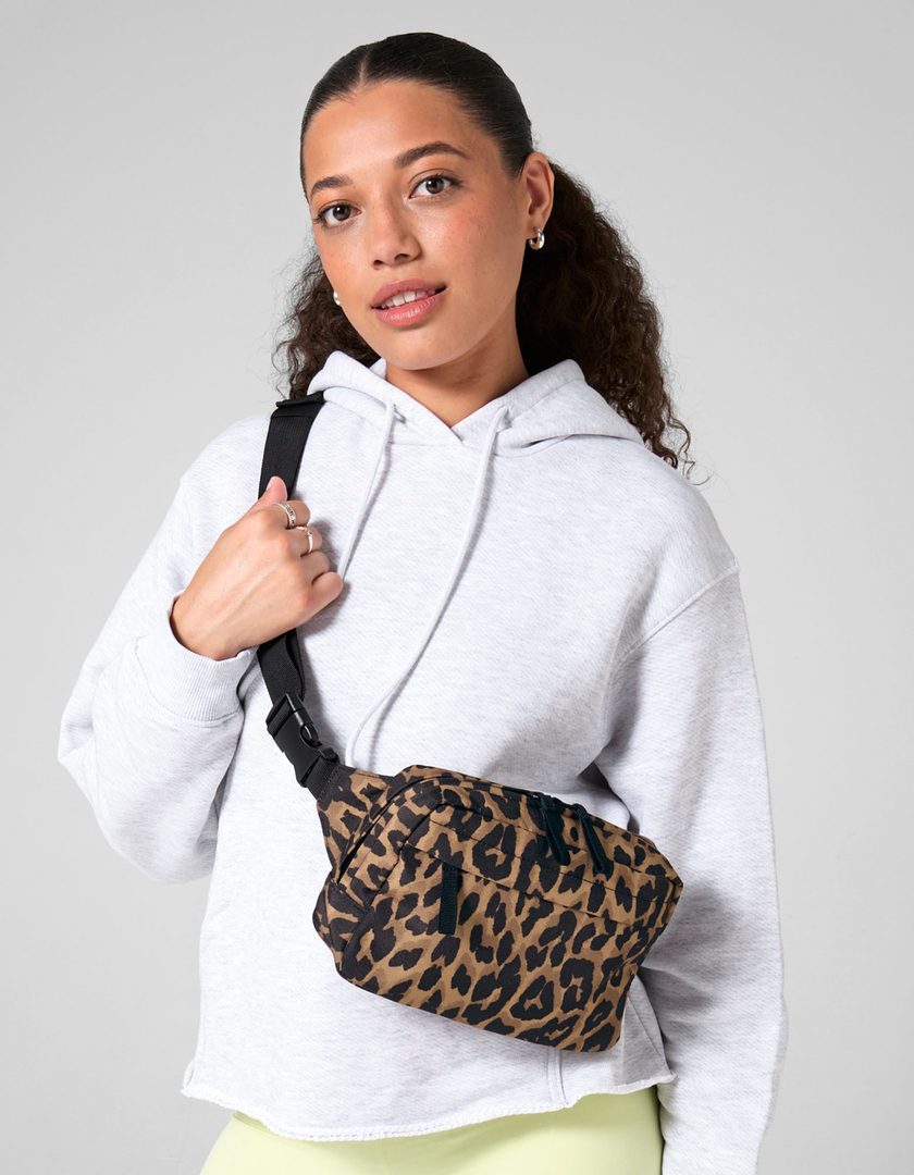 BagBase Leopard Print Cross Body Bag