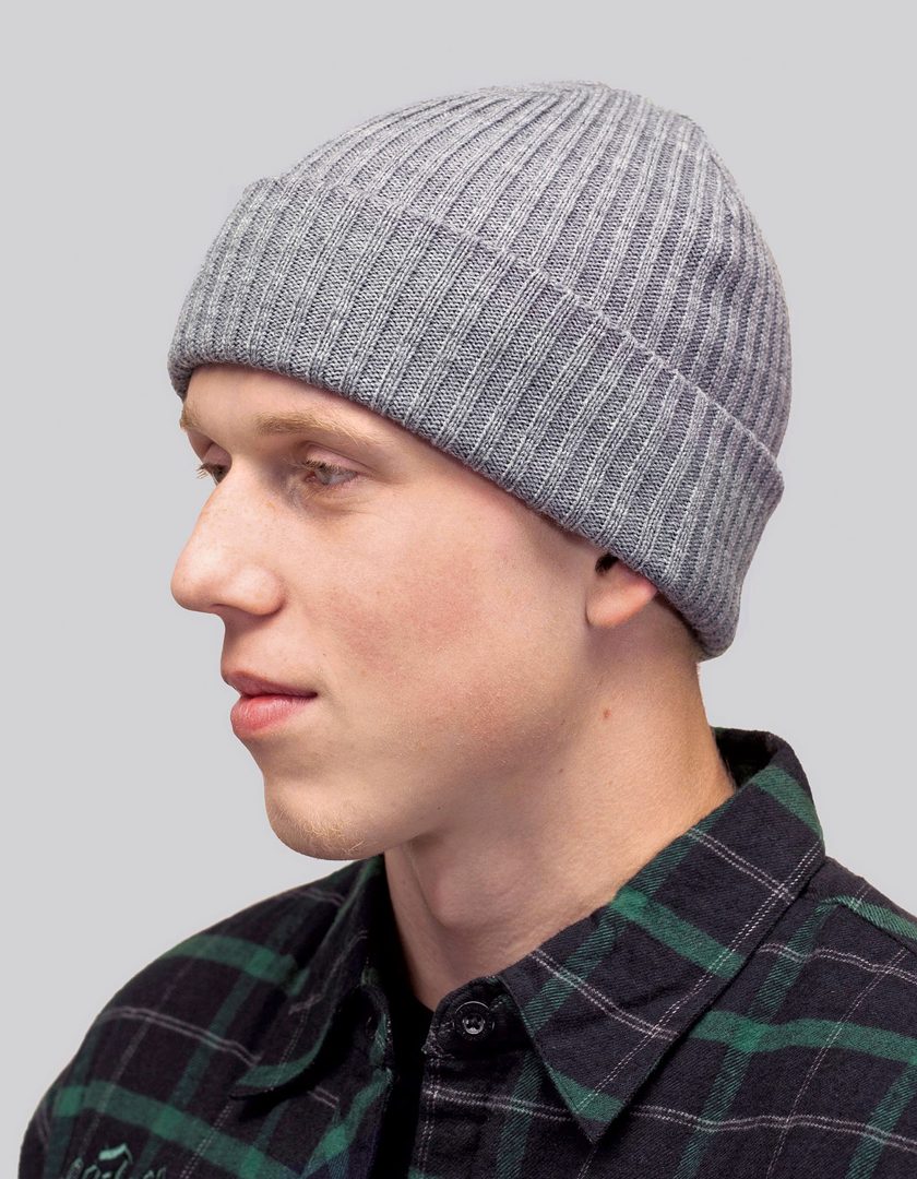 Brain Waves POLYLANA® Rib Beanie With Cuff