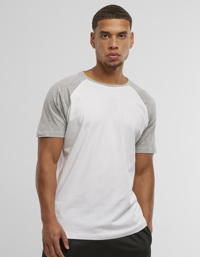 Build Your Brand Raglan Contrast Tee