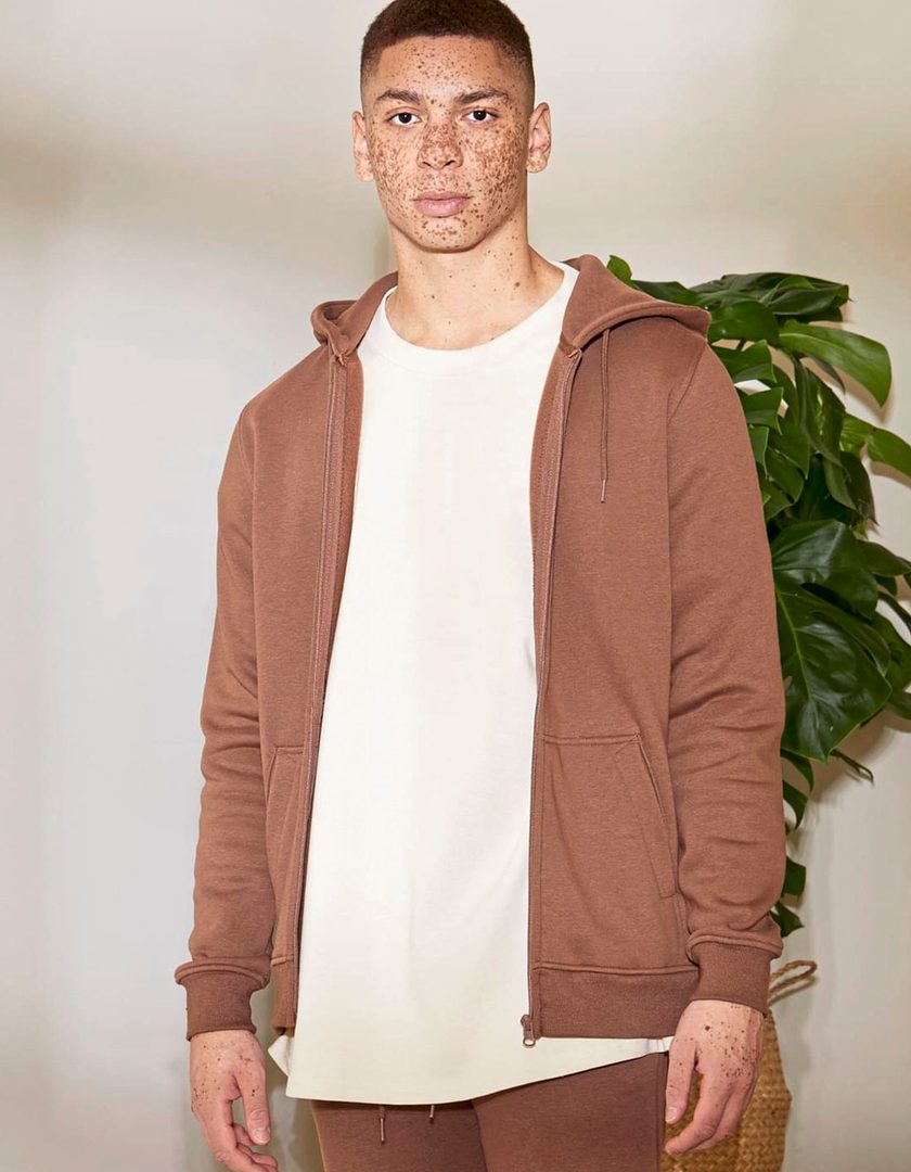 Build Your Brand Heavy Zip Hoody