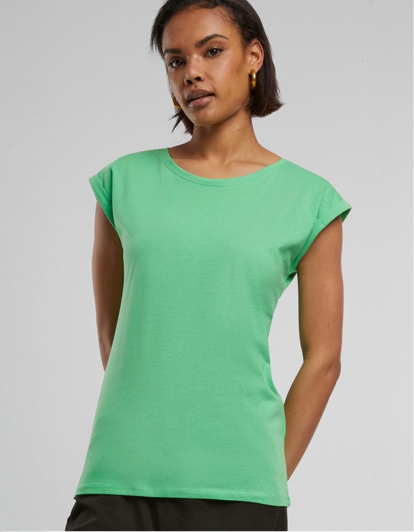 Build Your Brand Ladies´ Extended Shoulder Tee