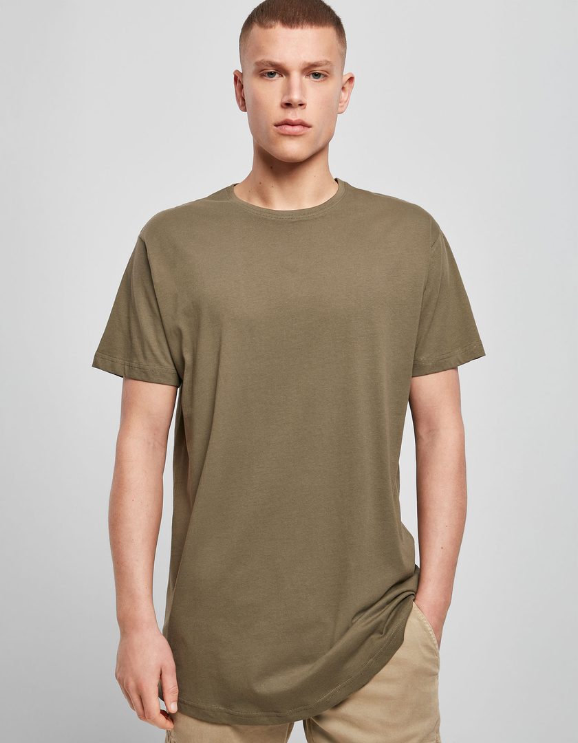 Build Your Brand Shaped Long Tee