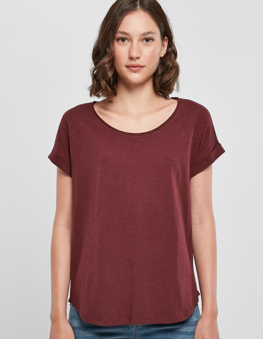 Build Your Brand Ladies´ Long Slub Tee