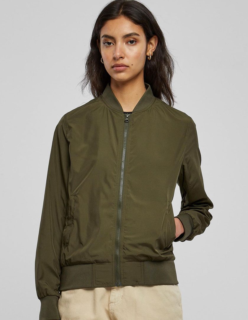 Build Your Brand Ladies´ Nylon Bomber Jacket