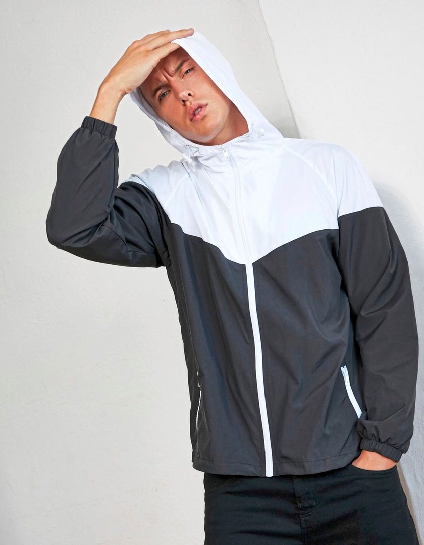 Build Your Brand 2-Tone Tech Windrunner