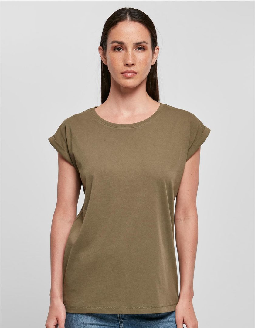 Build Your Brand Ladies´ Organic Extended Shoulder Tee