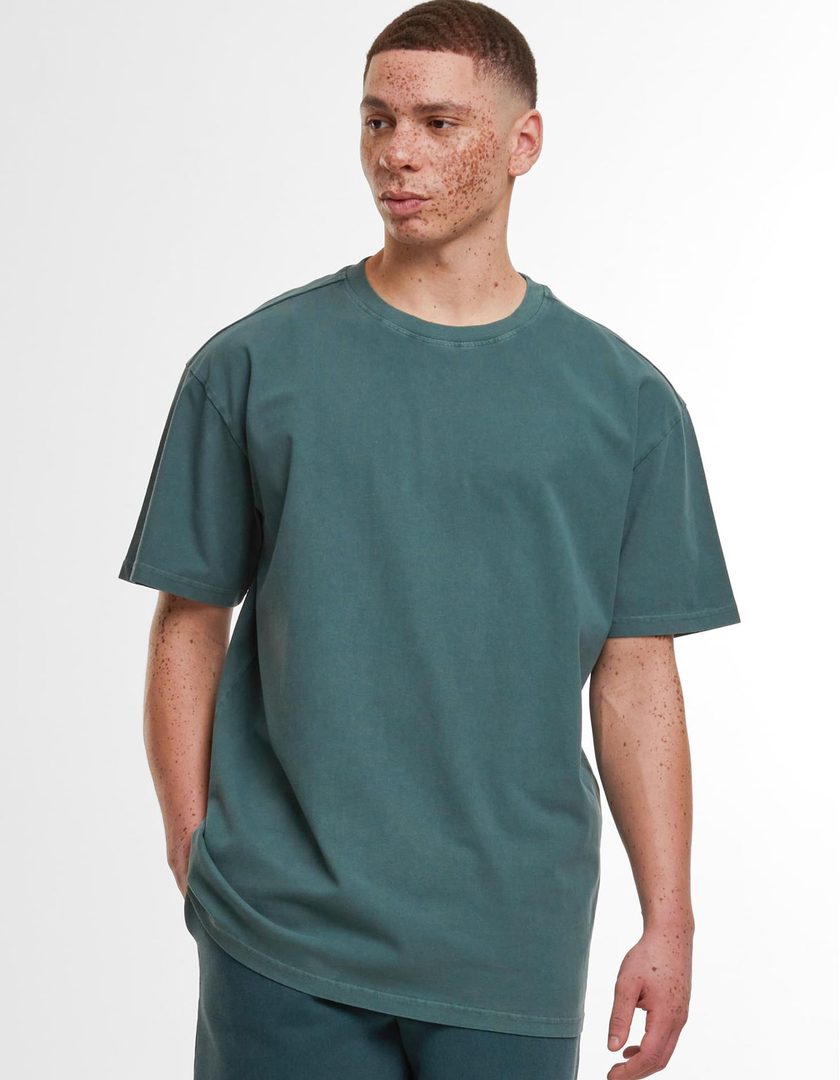 Build Your Brand Acid Washed Heavy Oversize Tee