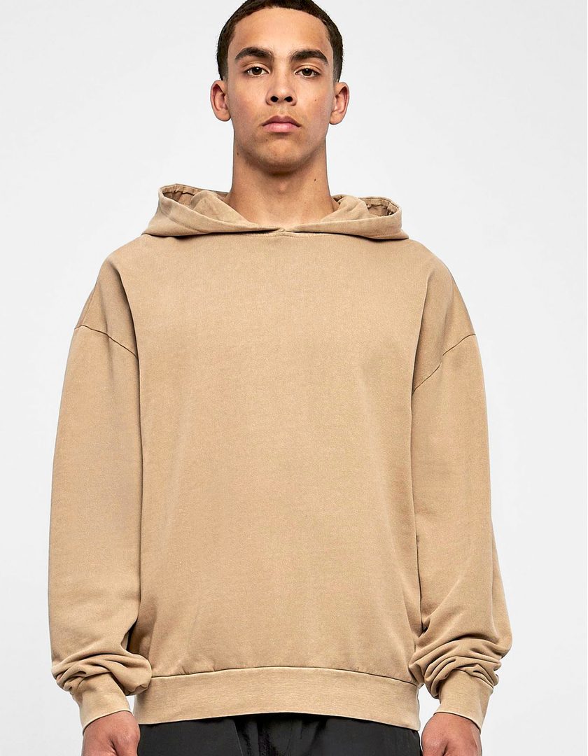 Build Your Brand Acid Washed Oversize Hoody