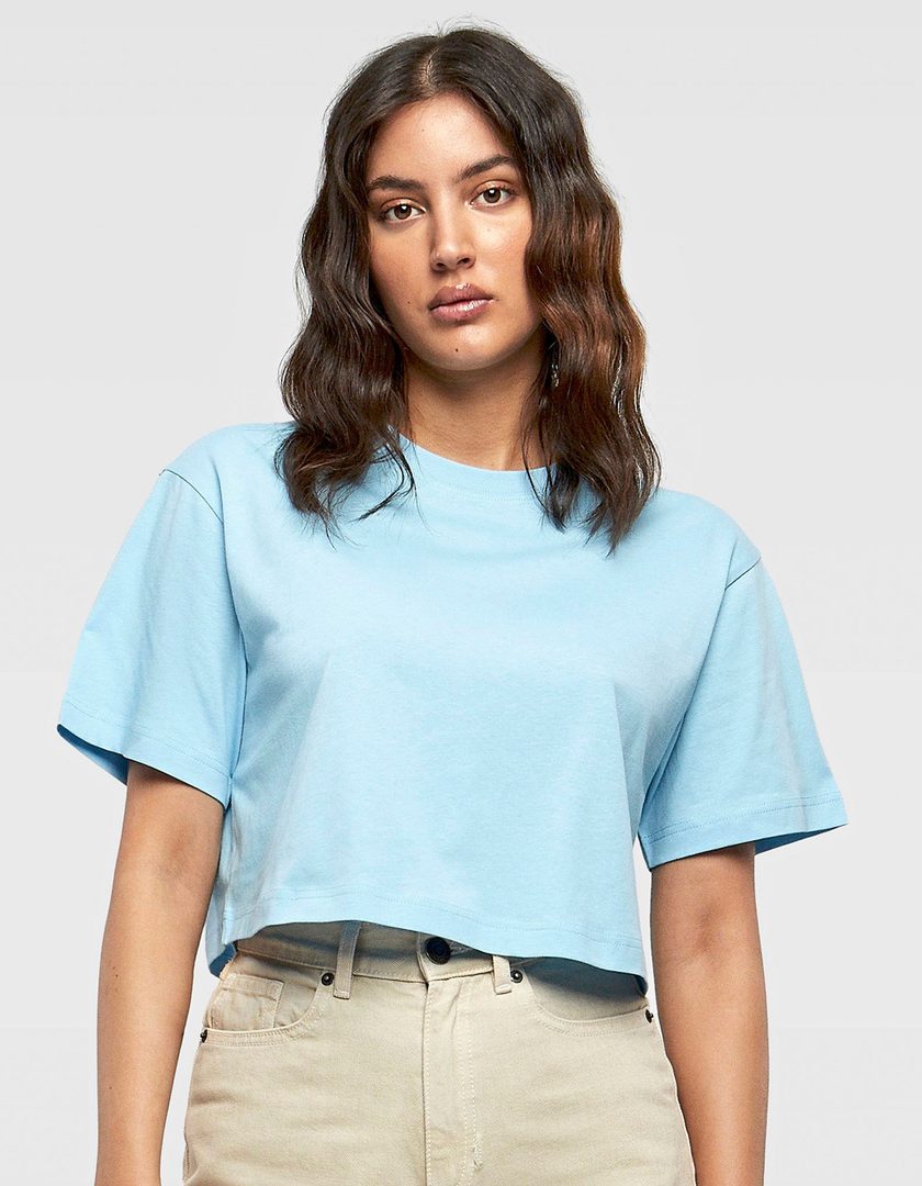 Build Your Brand Ladies Short Oversized Tee
