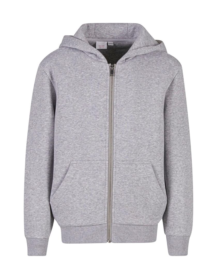 Build Your Brand Kids Fluffy Zip Hoody