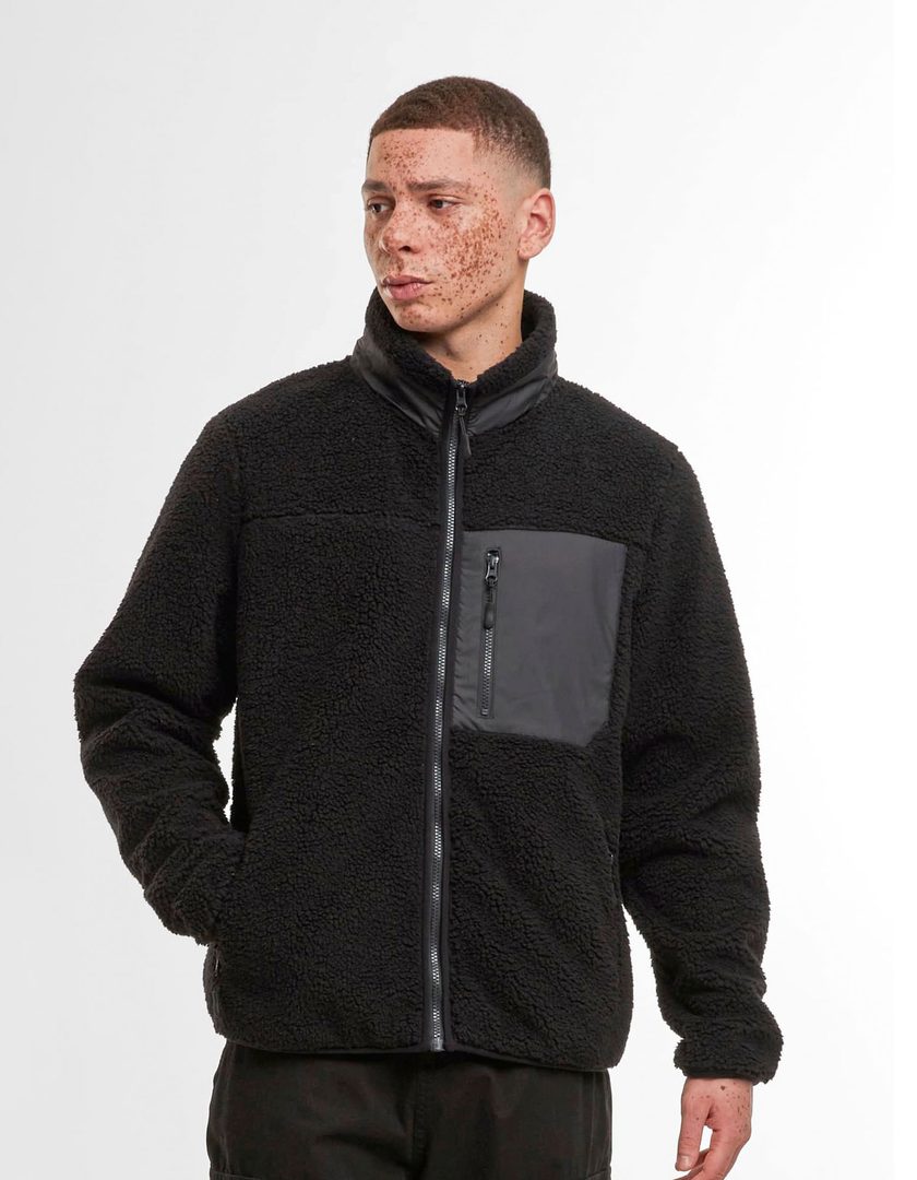 Build Your Brand Bonded Sherpa Jacket