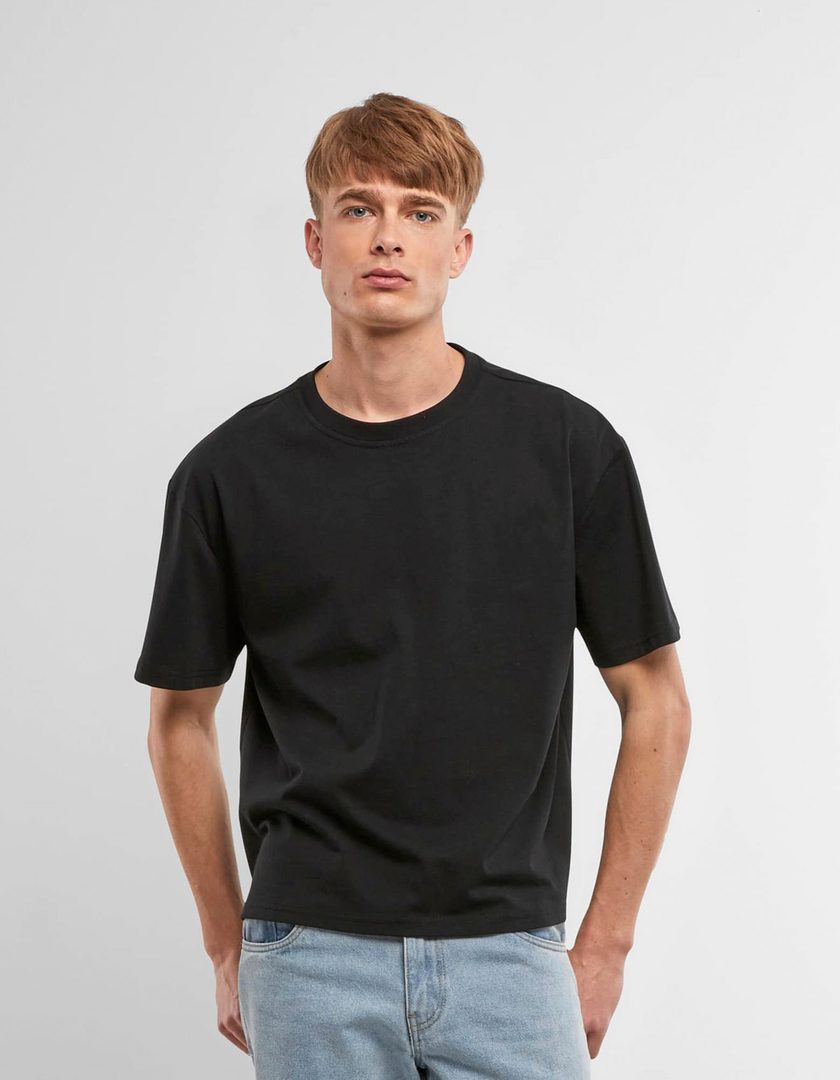 Build Your Brand Cropped Oversized Tee