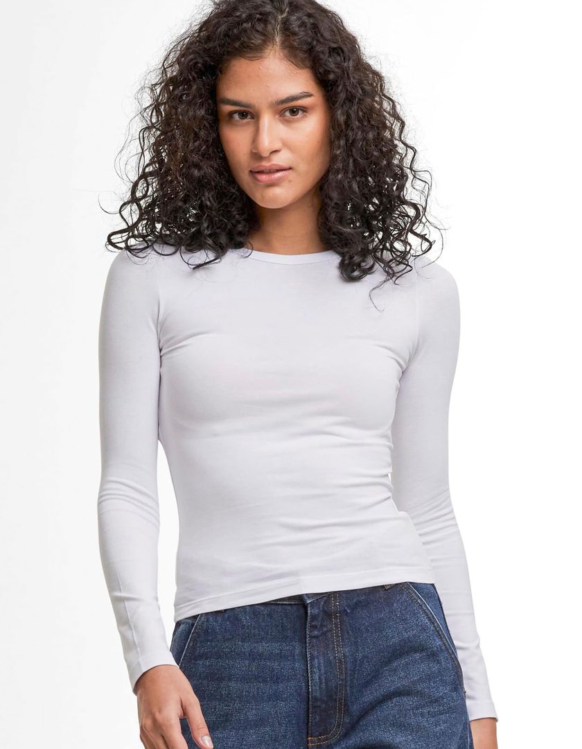 Build Your Brand Ladies Ultra Slim Longsleeve