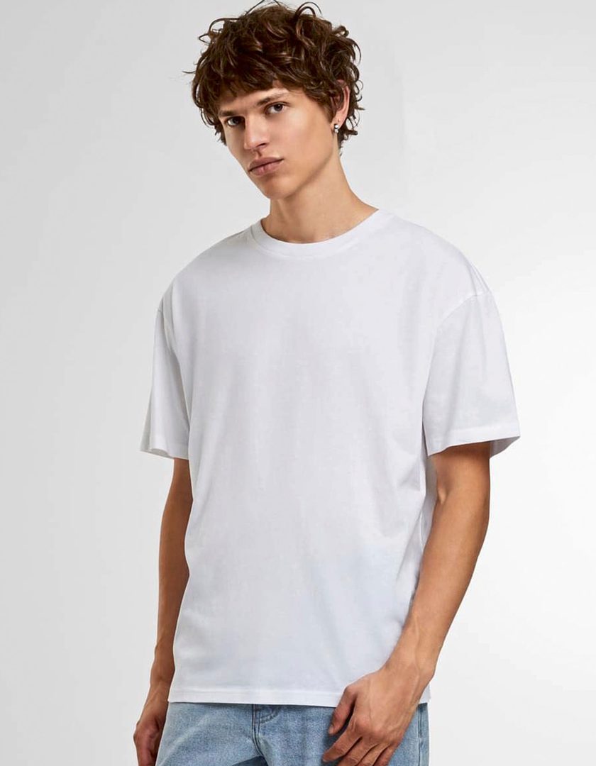 Build Your Brand Basic Light Basic Loose Tee