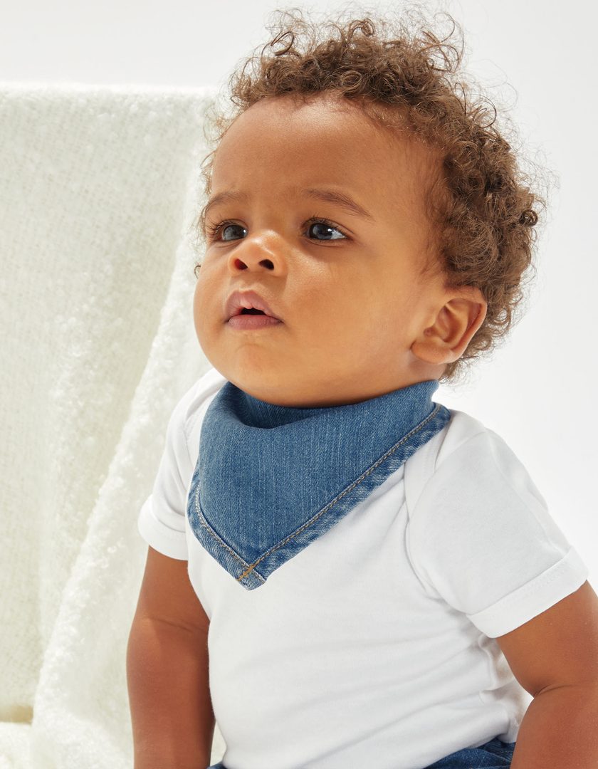Babybugz Baby Rocks Denim Bandana Bib