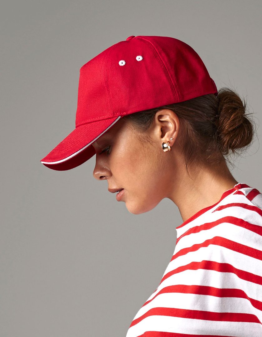 Beechfield Ultimate 5 Panel Cap - Sandwich Peak