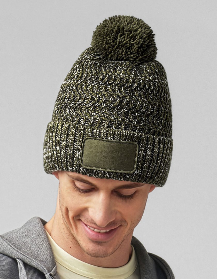 Beechfield Ramble Patch Pom Beanie
