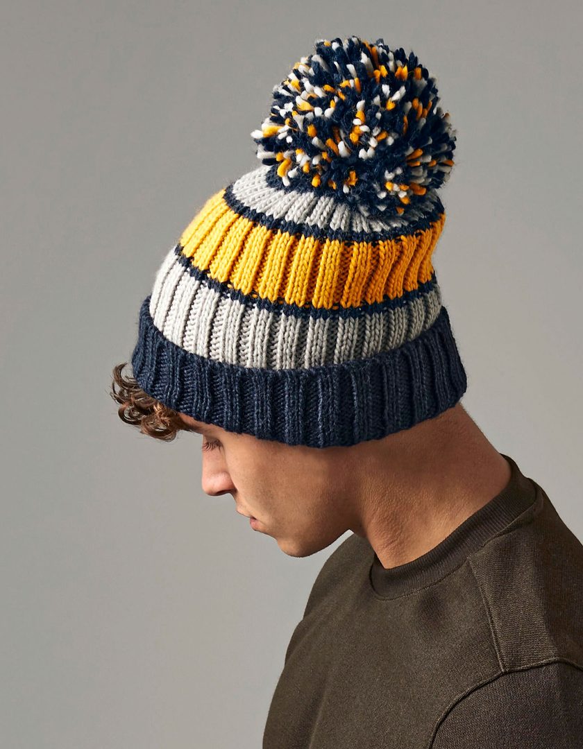 Beechfield Hygge Striped Beanie