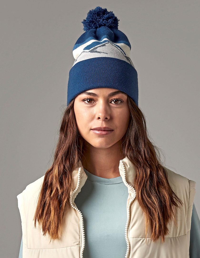 Beechfield Mountain Peaks Pom Pom Beanie
