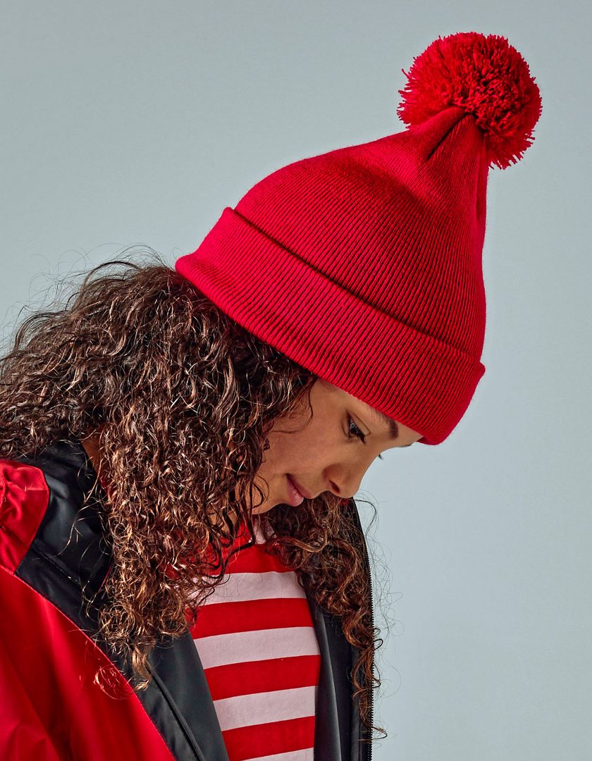 Beechfield Junior Original Pom Pom Beanie