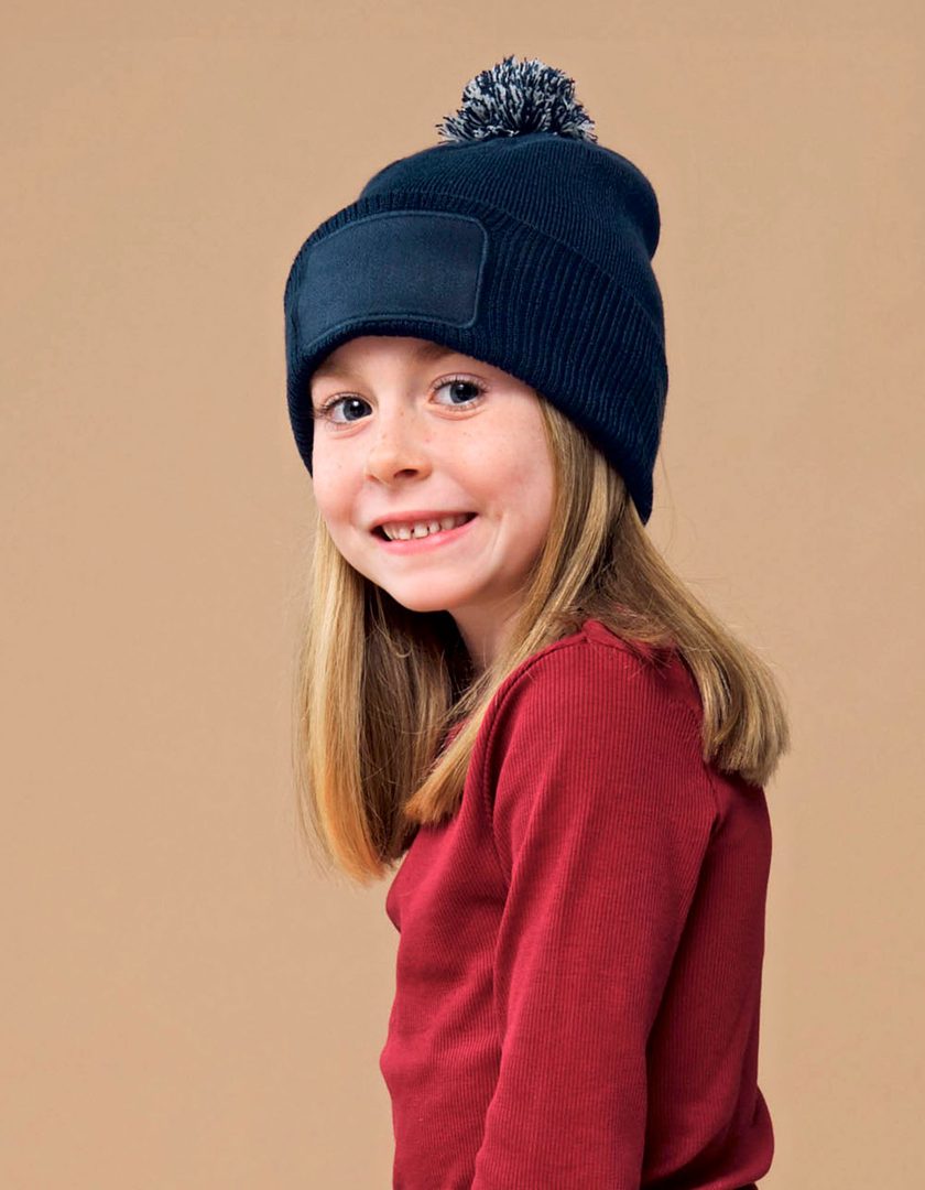 Beechfield Kids Snowstar Patch Beanie
