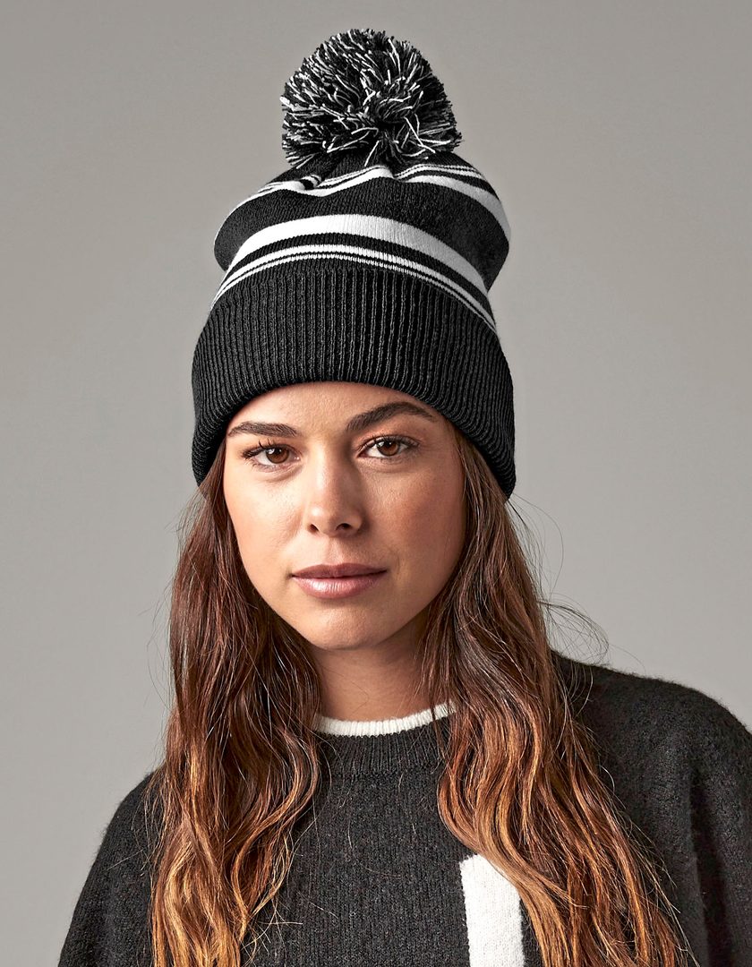 Beechfield Striped Fan Beanie