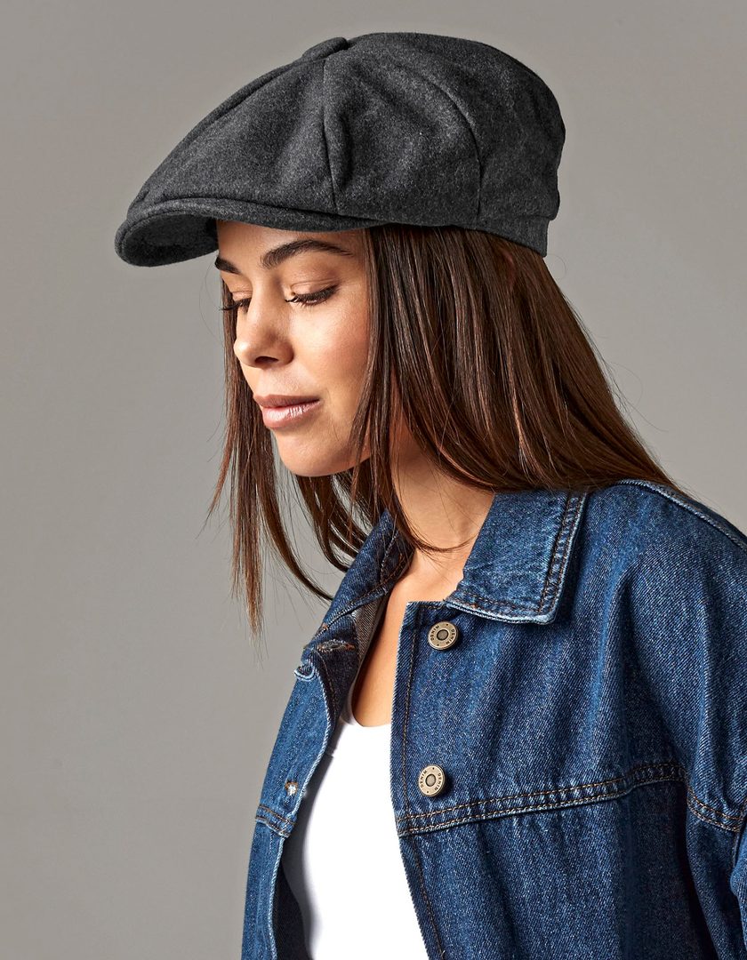 Beechfield Melton Wool Baker Boy Cap