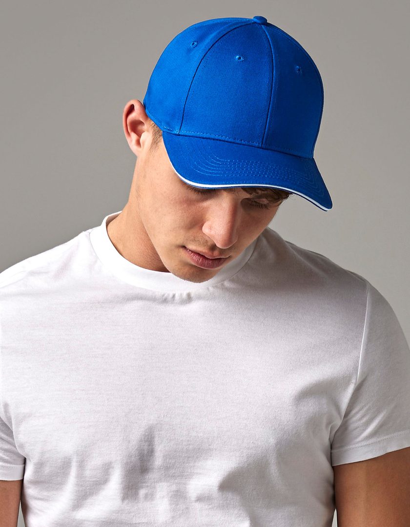 Beechfield EarthAware® Classic Organic Cotton 6 Panel Cap - Sandwich Peak