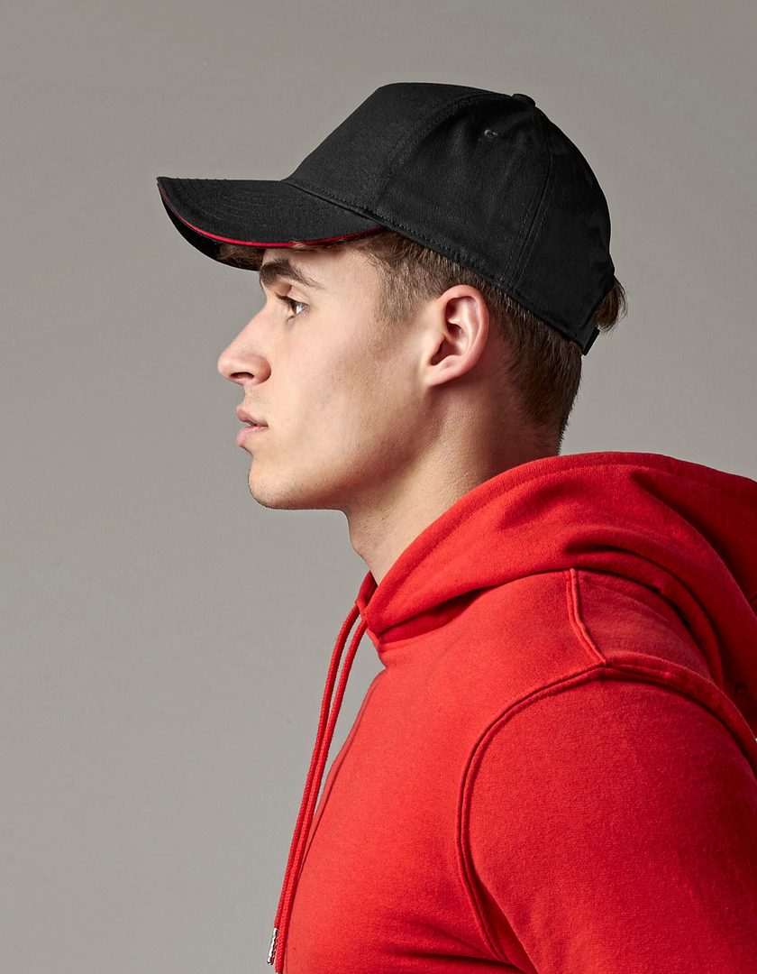 Beechfield EarthAware® Classic Organic Cotton 5 Panel Cap - Sandwich Peak