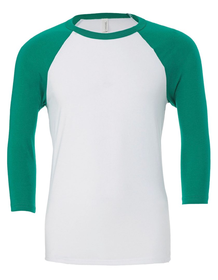 Bella+Canvas Unisex 3/4 Sleeve Baseball T-Shirt