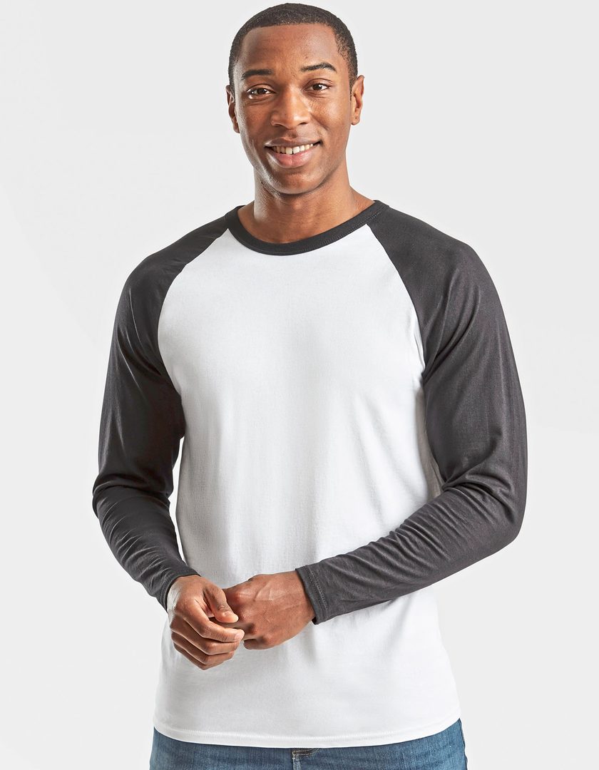 Fruit of the Loom Long Sleeve Baseball T