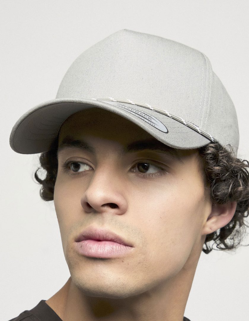 FLEXFIT YP Classics Retro Cotton Blend 5-Panel Snapback Cap with Braided Rope