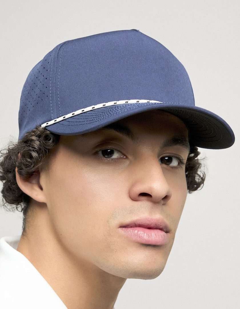 FLEXFIT YP Classics 5-Panel Snapback Cap with Perforations and Braided Rope