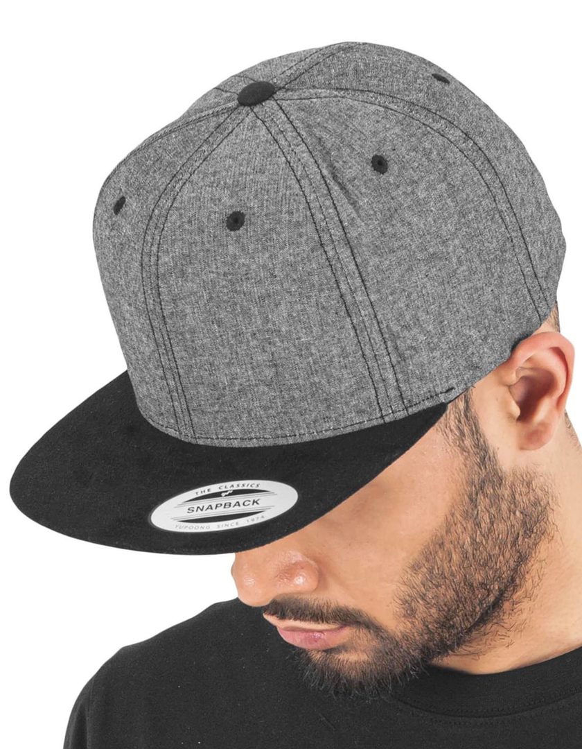 FLEXFIT Chambray-Suede Snapback