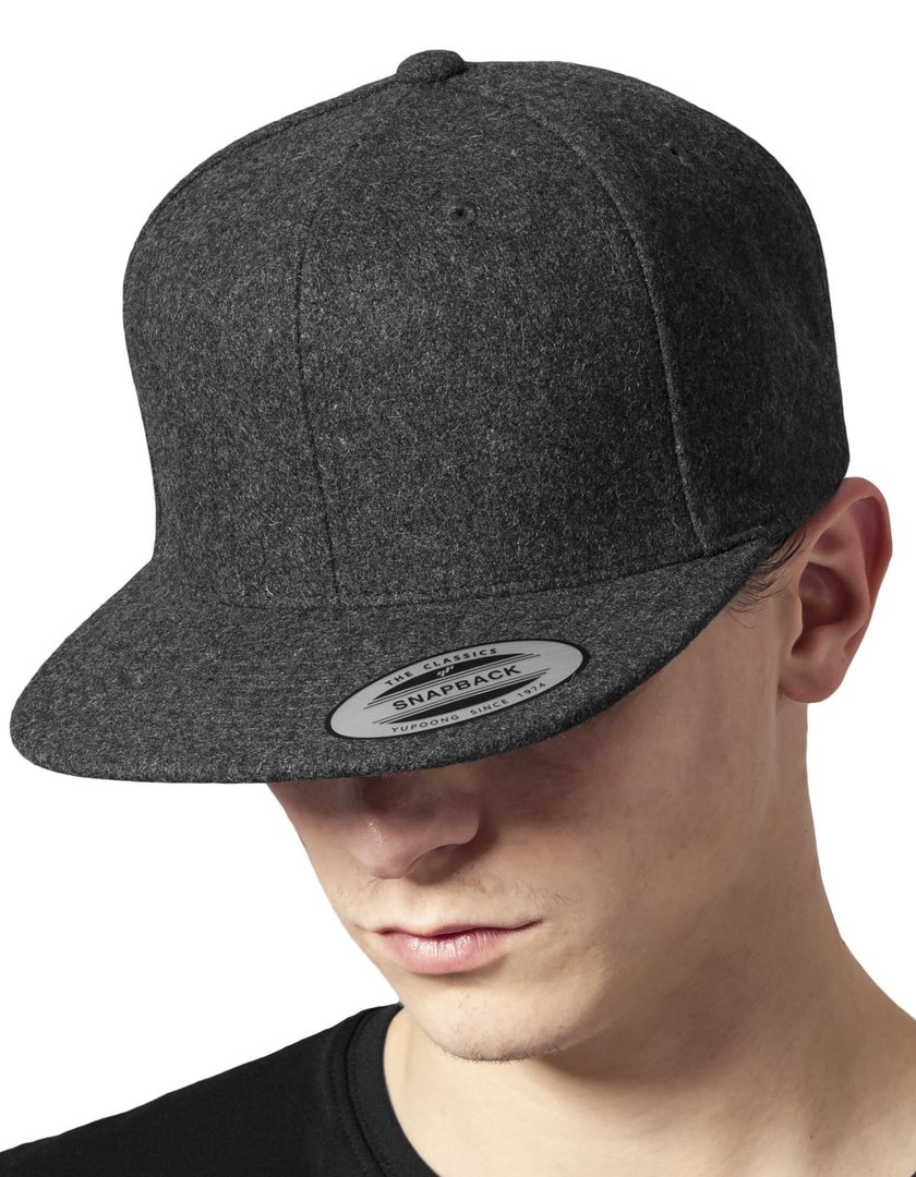 FLEXFIT Melton Wool Snapback Cap
