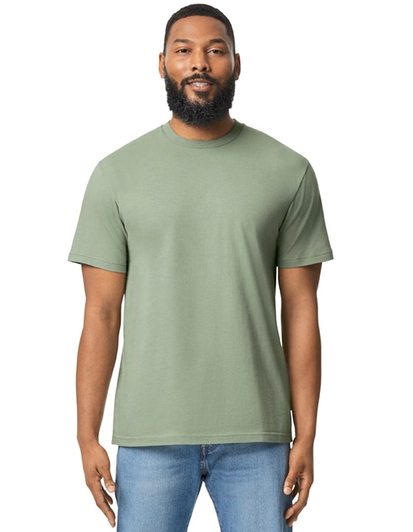 Gildan Softstyle Midweight Adult No Label Enzyme Wash T-Shirt